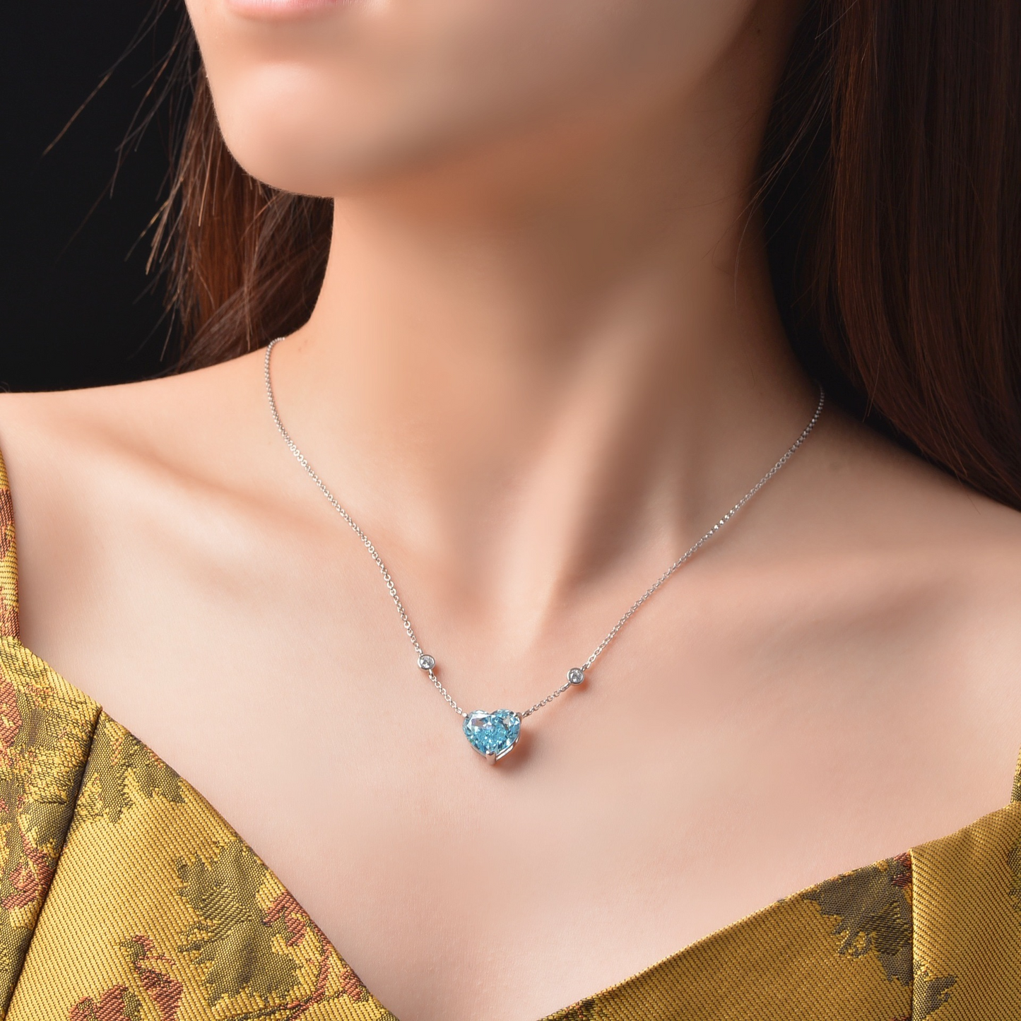 Oceans heart necklace