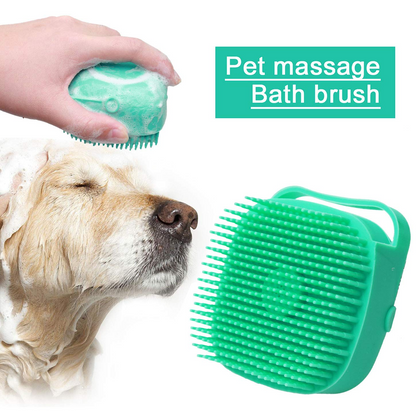 ComfortPaws: Relaxing Massage Bath Brush for Pets