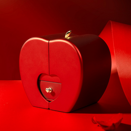 Red apple | surprise message box with necklace