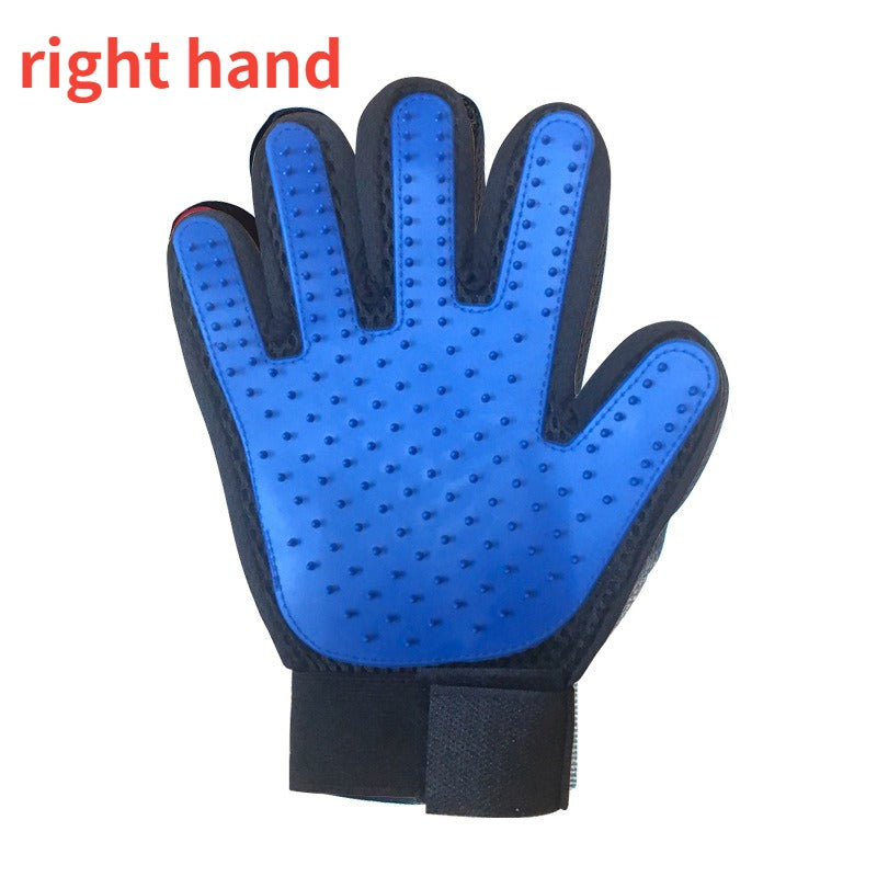 Pet Grooming Glove – The Ultimate Wool Glove for DE Shedding, Brushing, and Massaging!