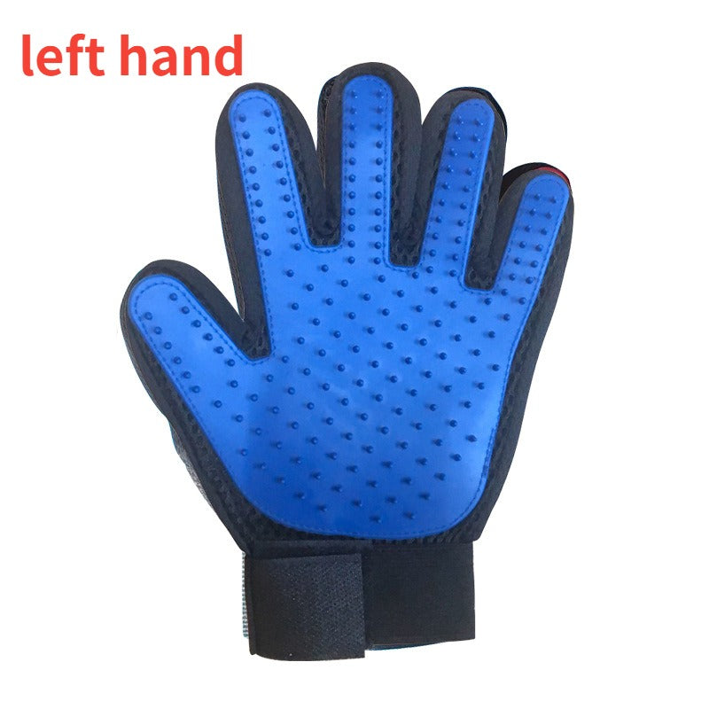 Pet Grooming Glove – The Ultimate Wool Glove for DE Shedding, Brushing, and Massaging!