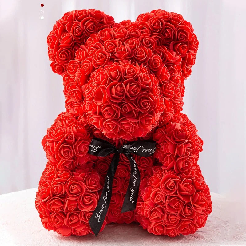 Floral Teddy Bear - Gift for Her