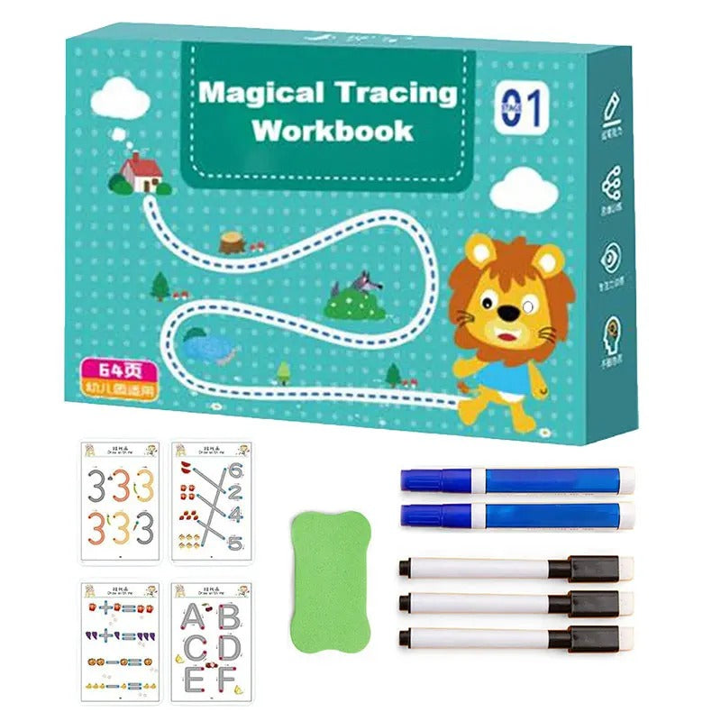 Magic pen writing workbook